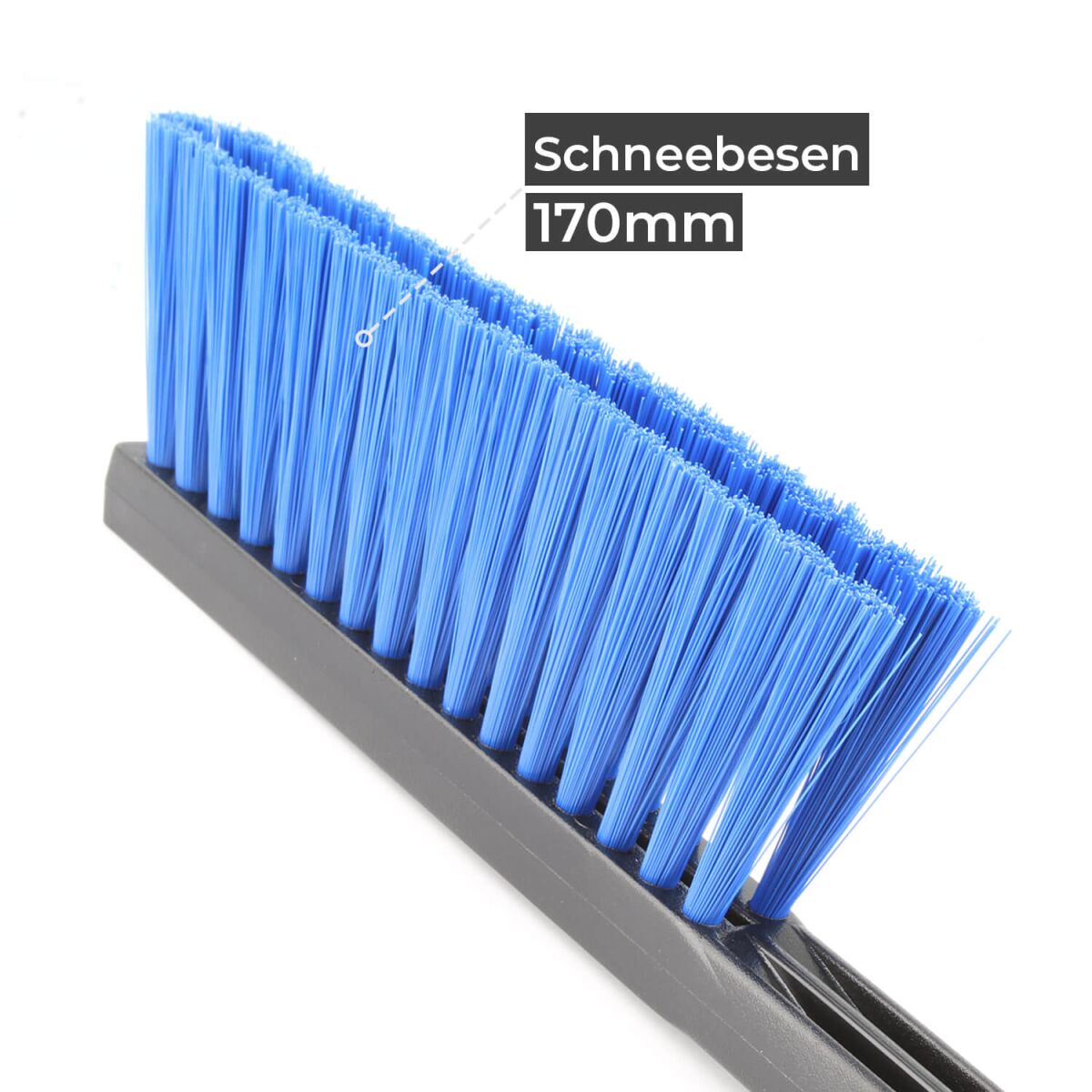 MURSKA Original Eiskratzer   Schneebesen mit Messingklinge 420mm schwarz/blau