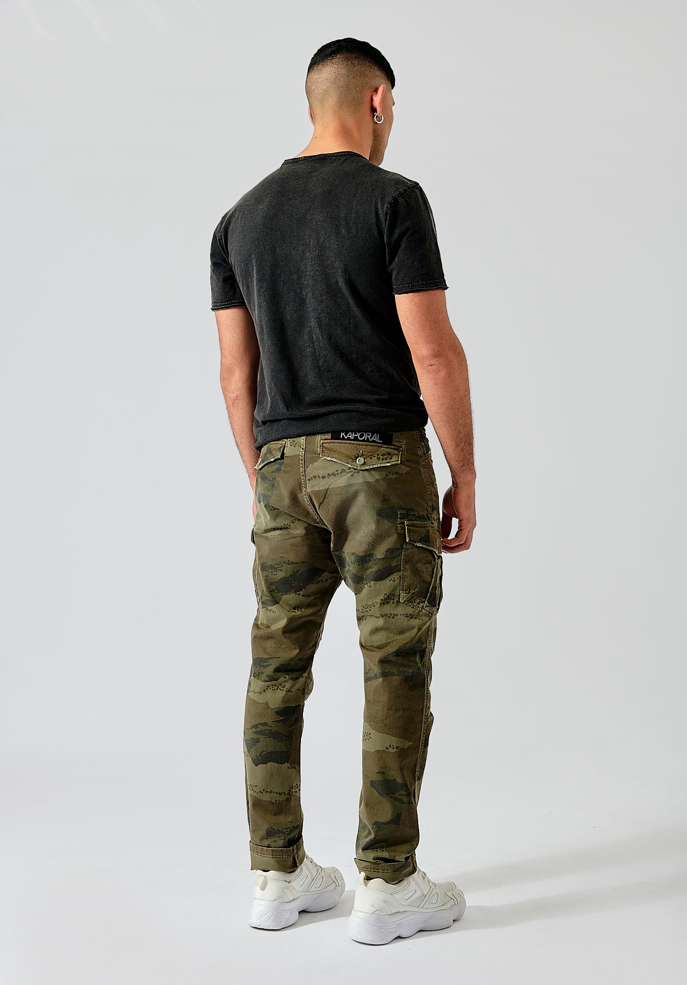 KALIS  Jean relaxed fit kaki homme