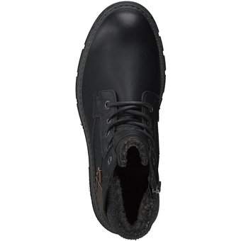 Tom Tailor Schnür Boots in schwarz