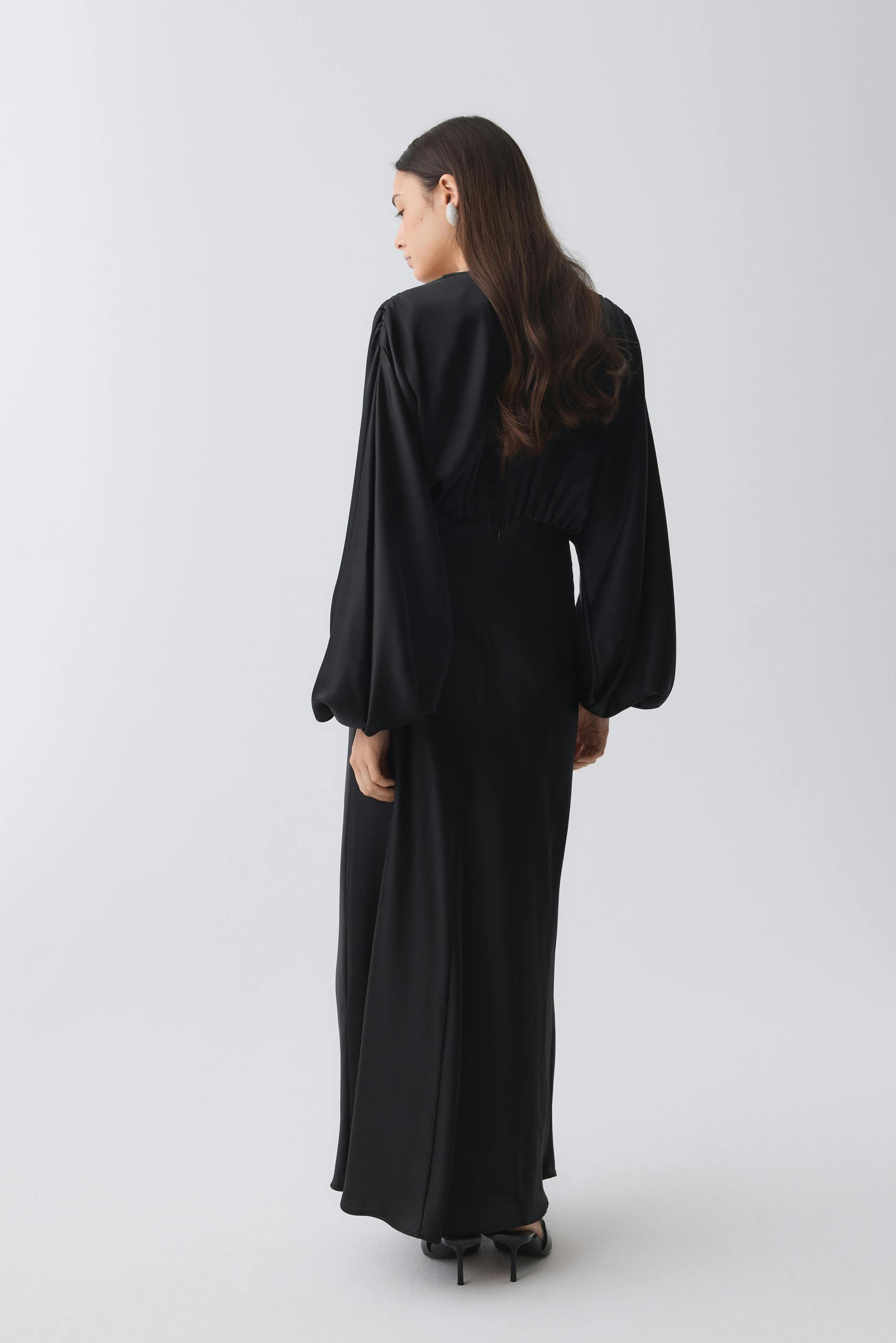 Satin midaxi dress