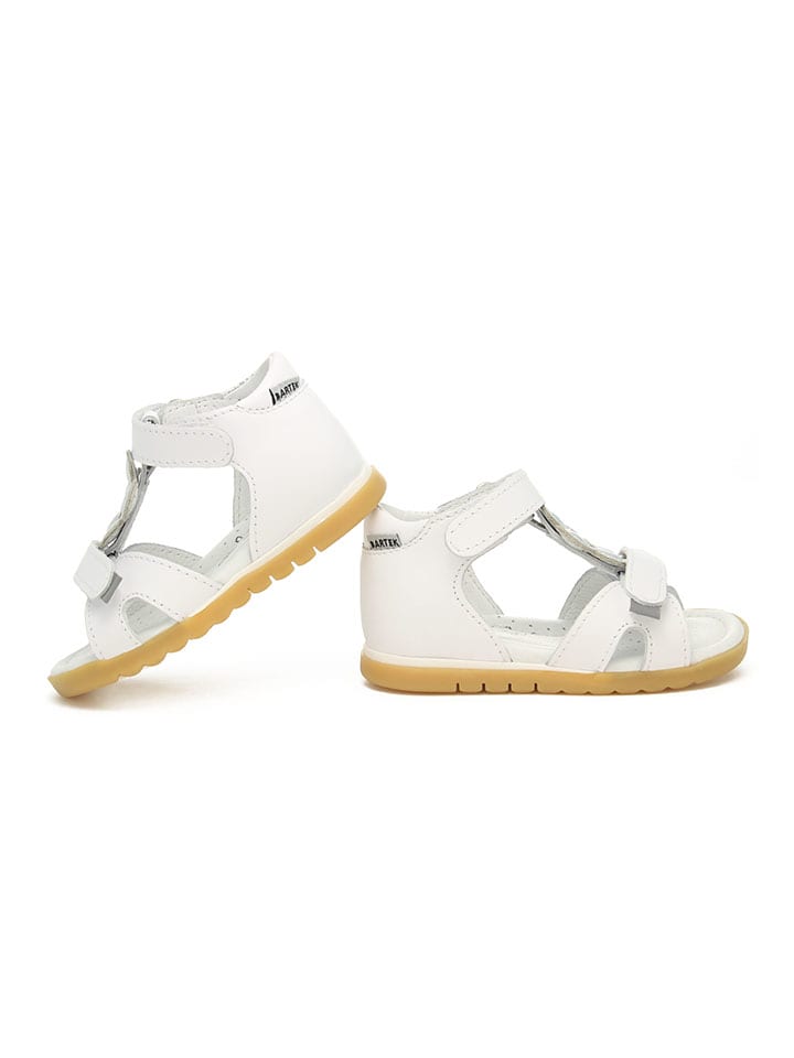 Bartek Leder-Sandalen in Weiß günstig kaufen