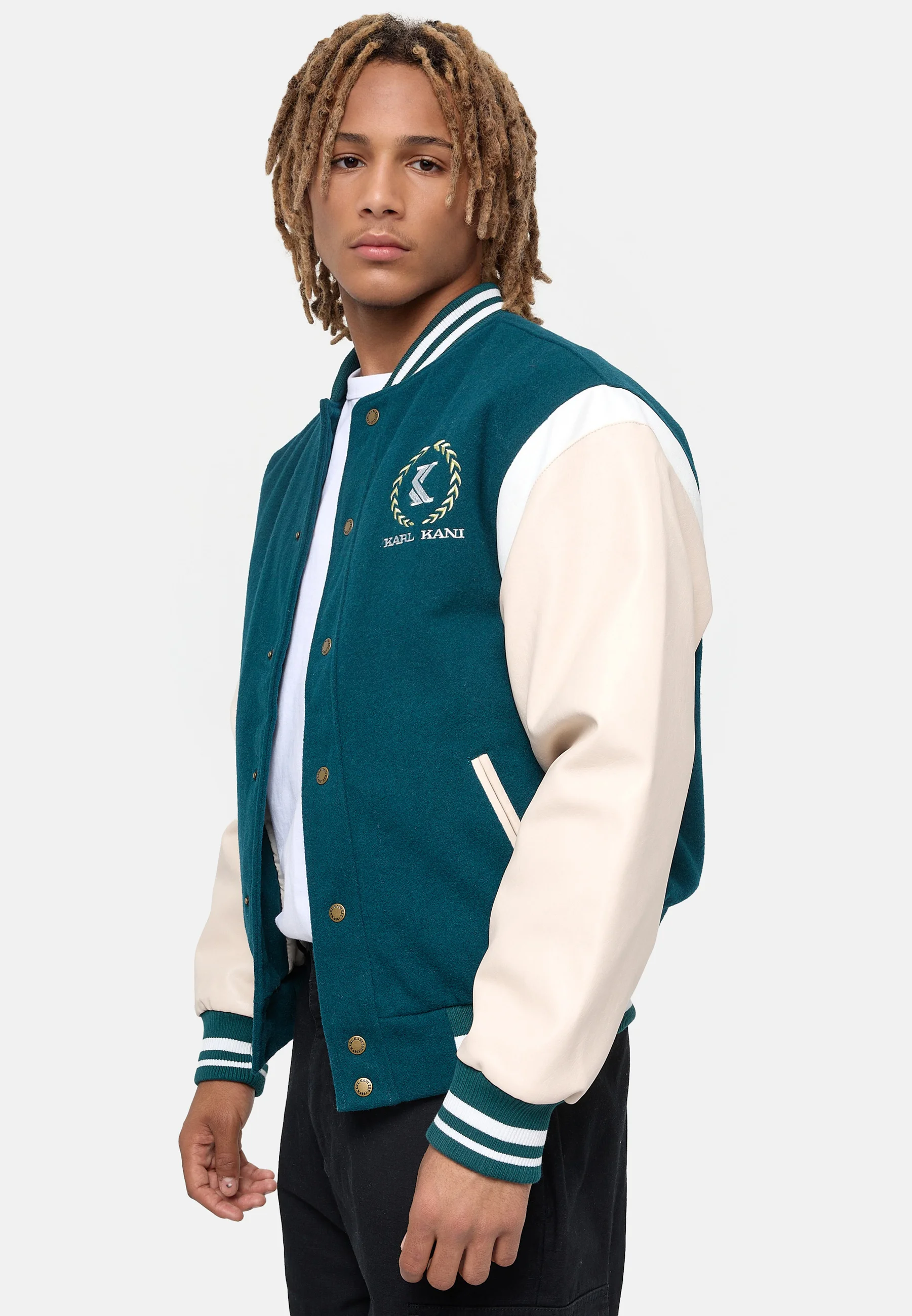 Chaqueta universitaria con emblema retro de Karl Kani - Chaqueta bomber
