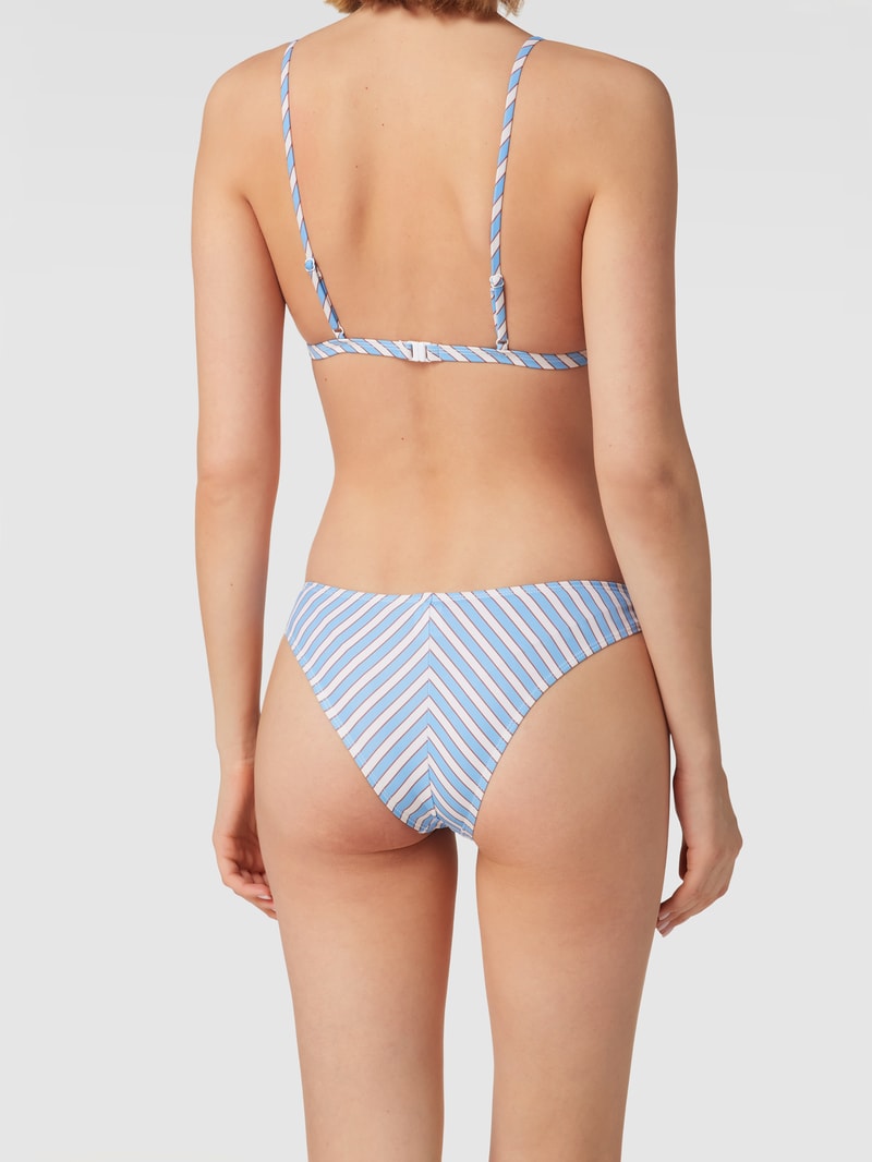 Bikini-Hose mit Streifenmuster Modell 'Aloha Etta' in hellblau