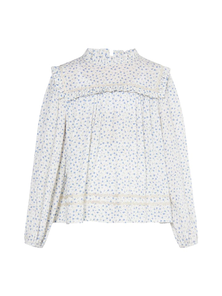 DreiMaster Vintage Bluse in Blau günstig kaufen
