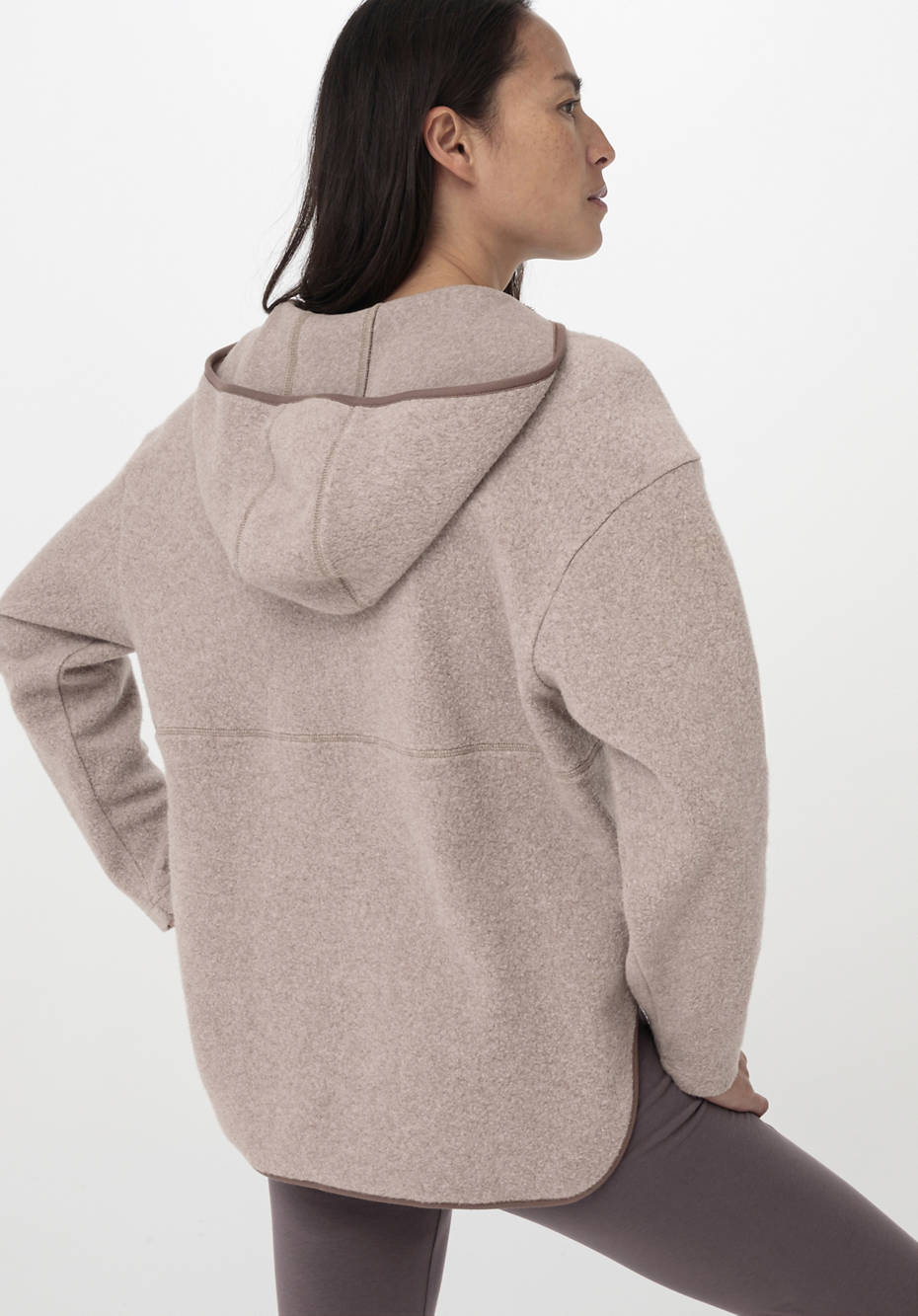 Fleece-Hoodie aus reiner Bio-Baumwolle