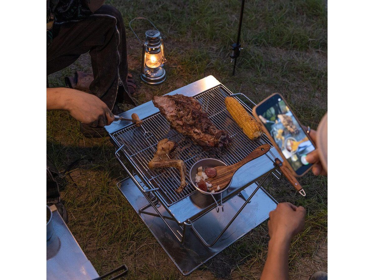 Campingmoon XL Zusammenklappbarer Multifunktionsgrill