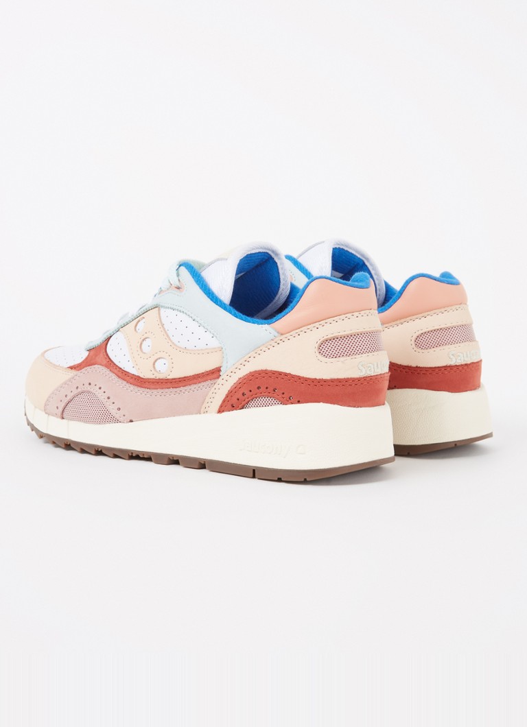 Saucony Shadow 6000 leather sneaker with mesh details