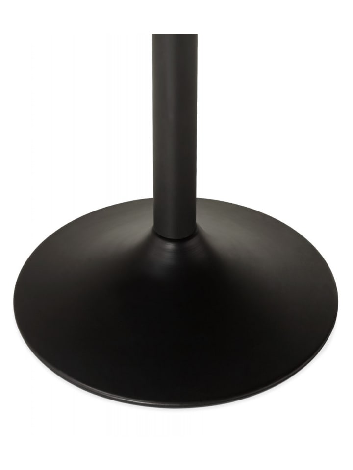 KADIMA DESIGN Runder Esstisch aus Holz und Metall | Moderner Stil in Schwarz günstig kaufen