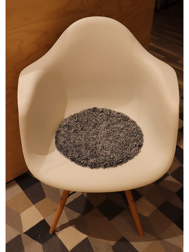 Kaiser Naturfellprodukte H&L Lammfell-Sitzauflage in Anthrazit günstig kaufen 34 cm