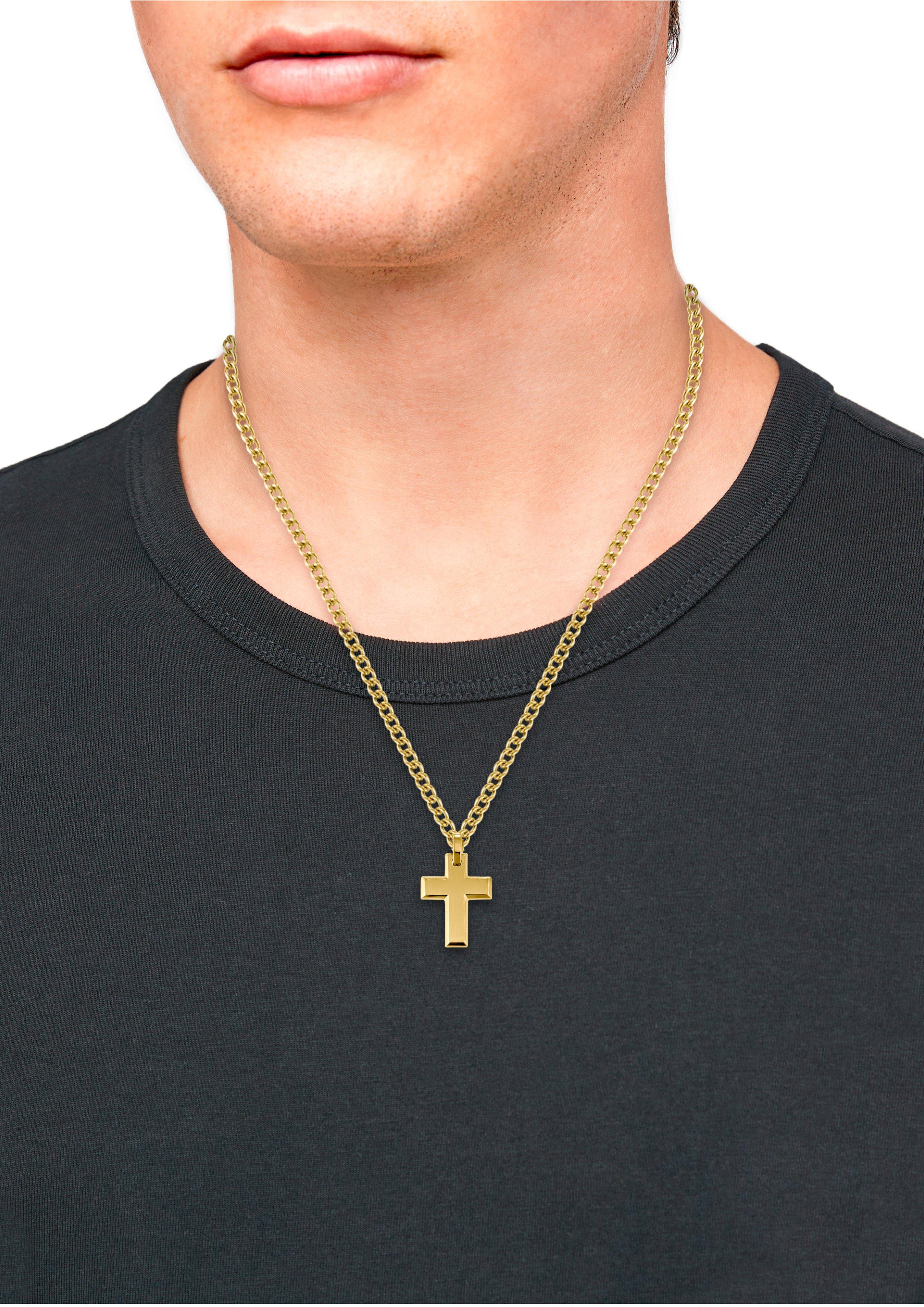 Halskette mit Kreuz  6008953-19B0