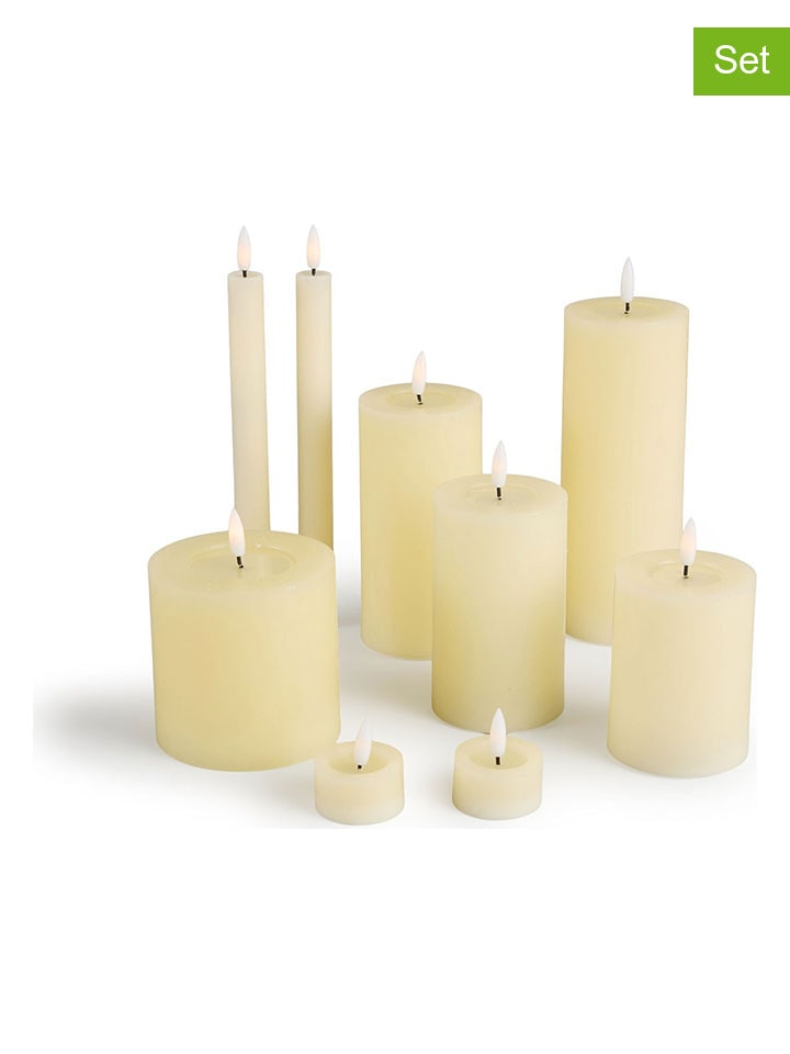 Lifa Living 9er-Set: LED-Kerzen in Creme günstig kaufen onesize