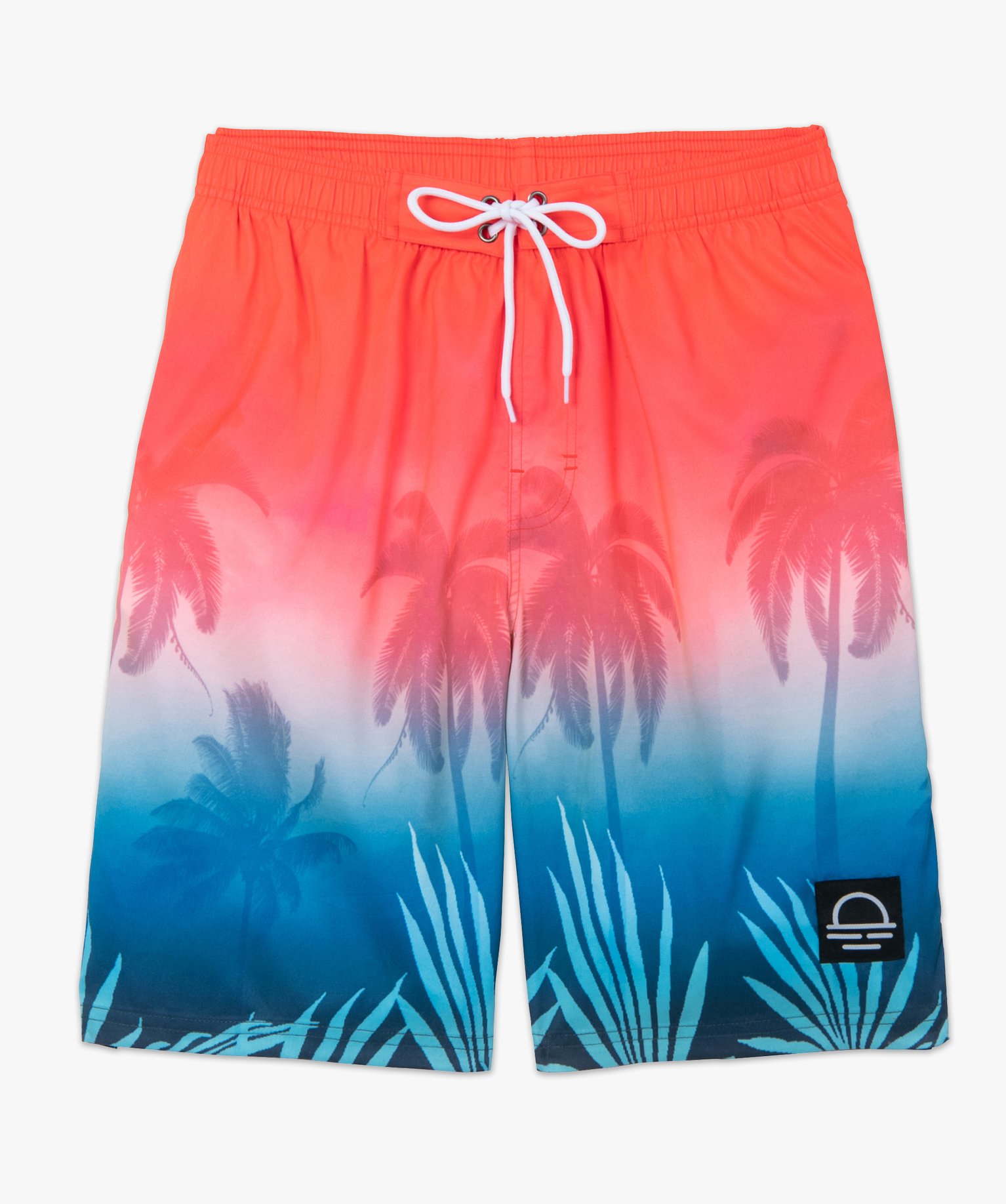 Short de surf homme à motifs palmiers imprime | GEMO