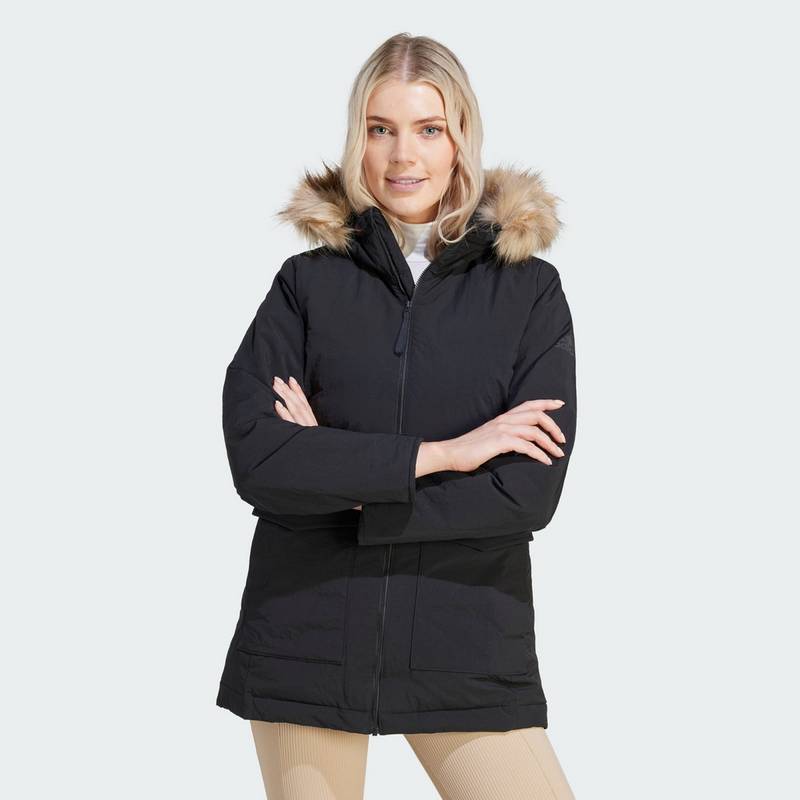 adidas Hooded Fur Parka Softshelljacke Damen