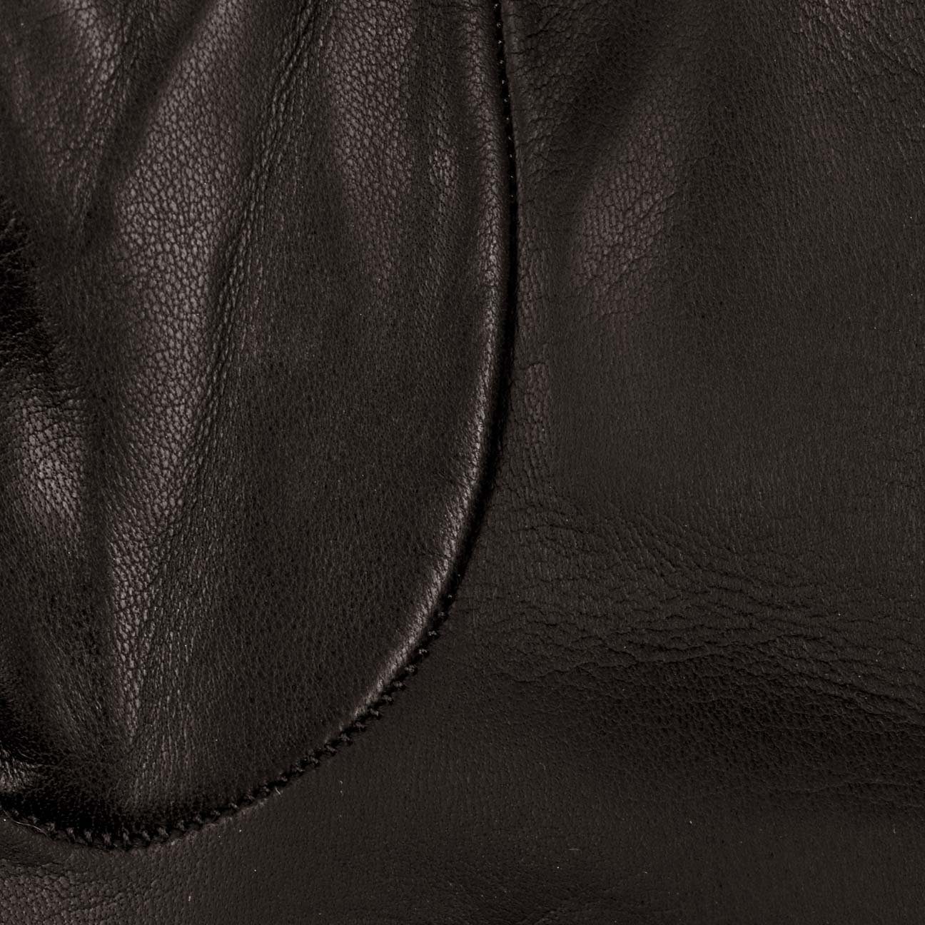 Caridei Lederhandschuhe Fingerhandschuhe mit Futter, Made in Italy