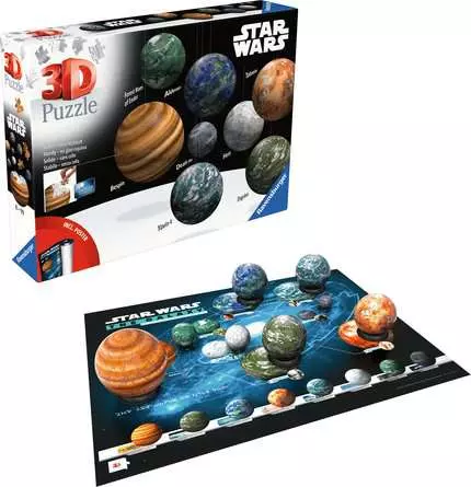 3D Puzzle Ball Puzzle-Ball Sortiment: Himmelskörper der Star Wars Galaxie