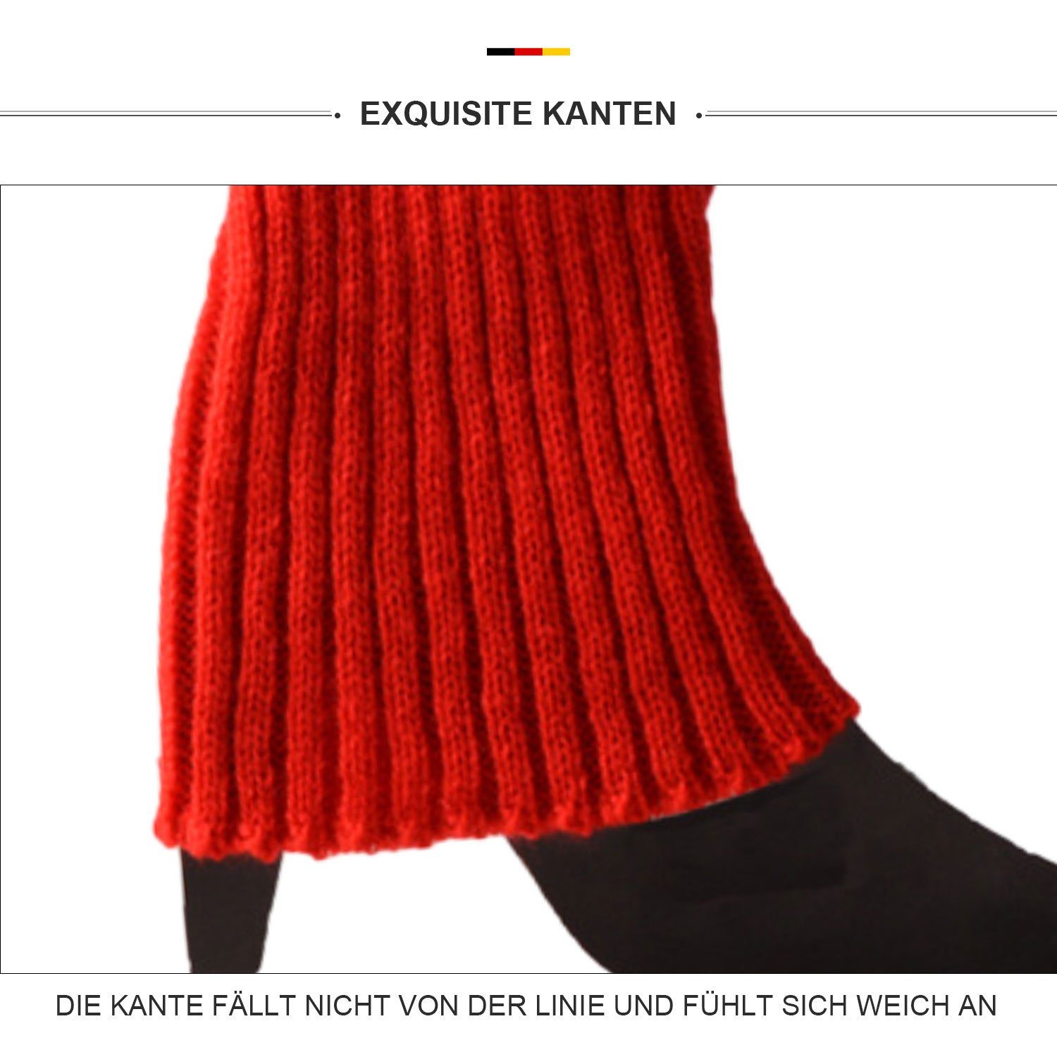 MAGICSHE Beinstulpen Gestrickte Party-Sport-Kniestrümpfe(2 Paar) modische Strickstulpen