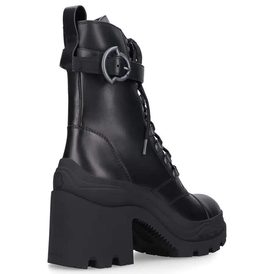 Moncler - Schnürstiefeletten ENVILLE Kalbsleder - schwarz