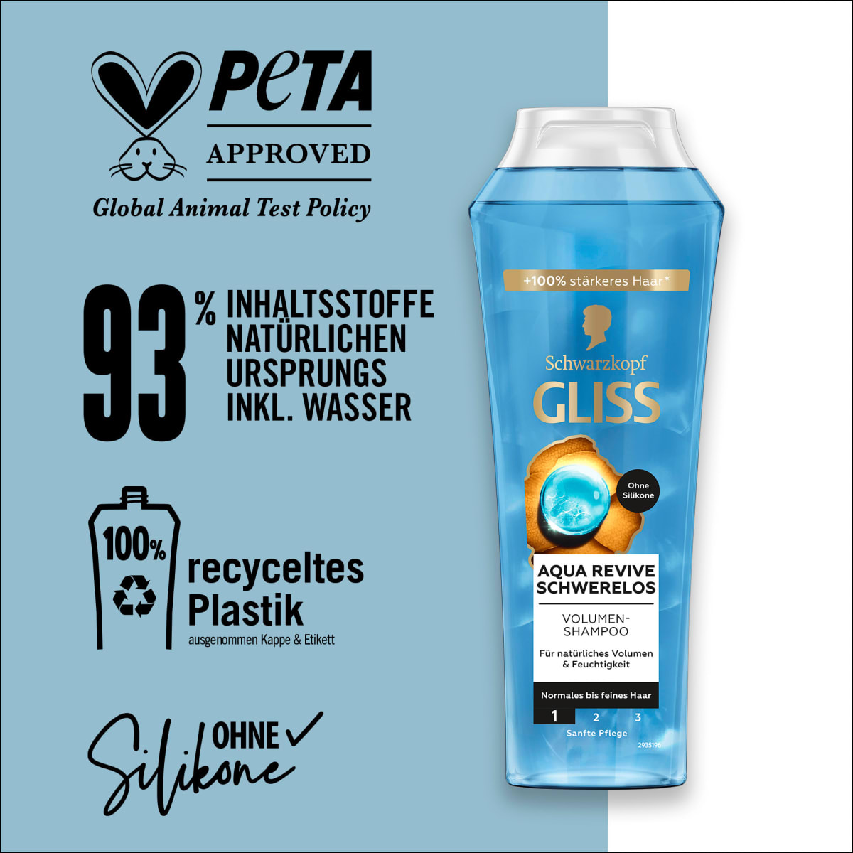 Shampoo Aqua Revive Schwerelos, 250 ml