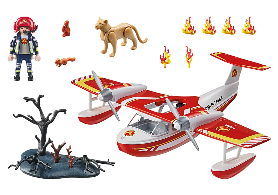Feuerwehrflugzeug mit L&ouml;schfunktion