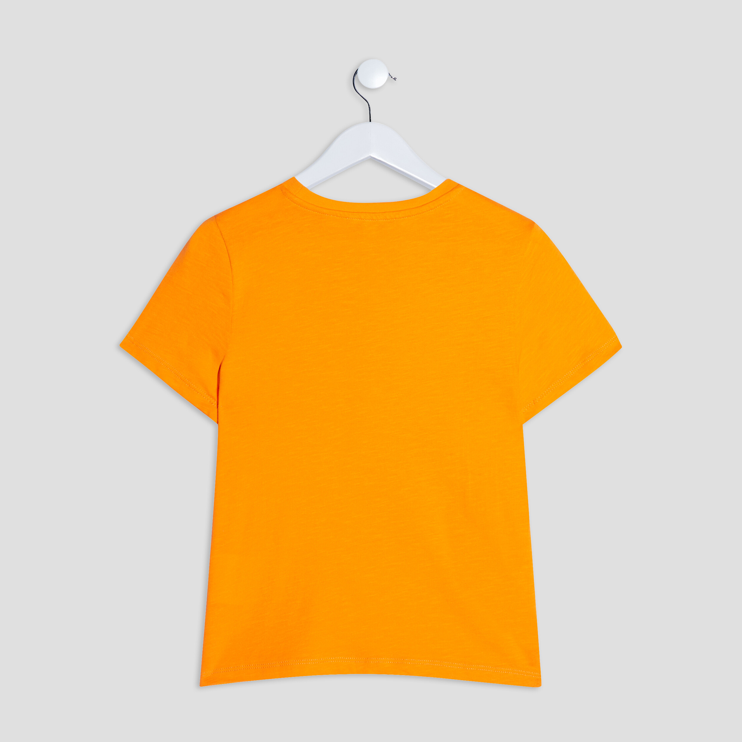 T-shirt manches courtes Creeks orange garçon | La Halle