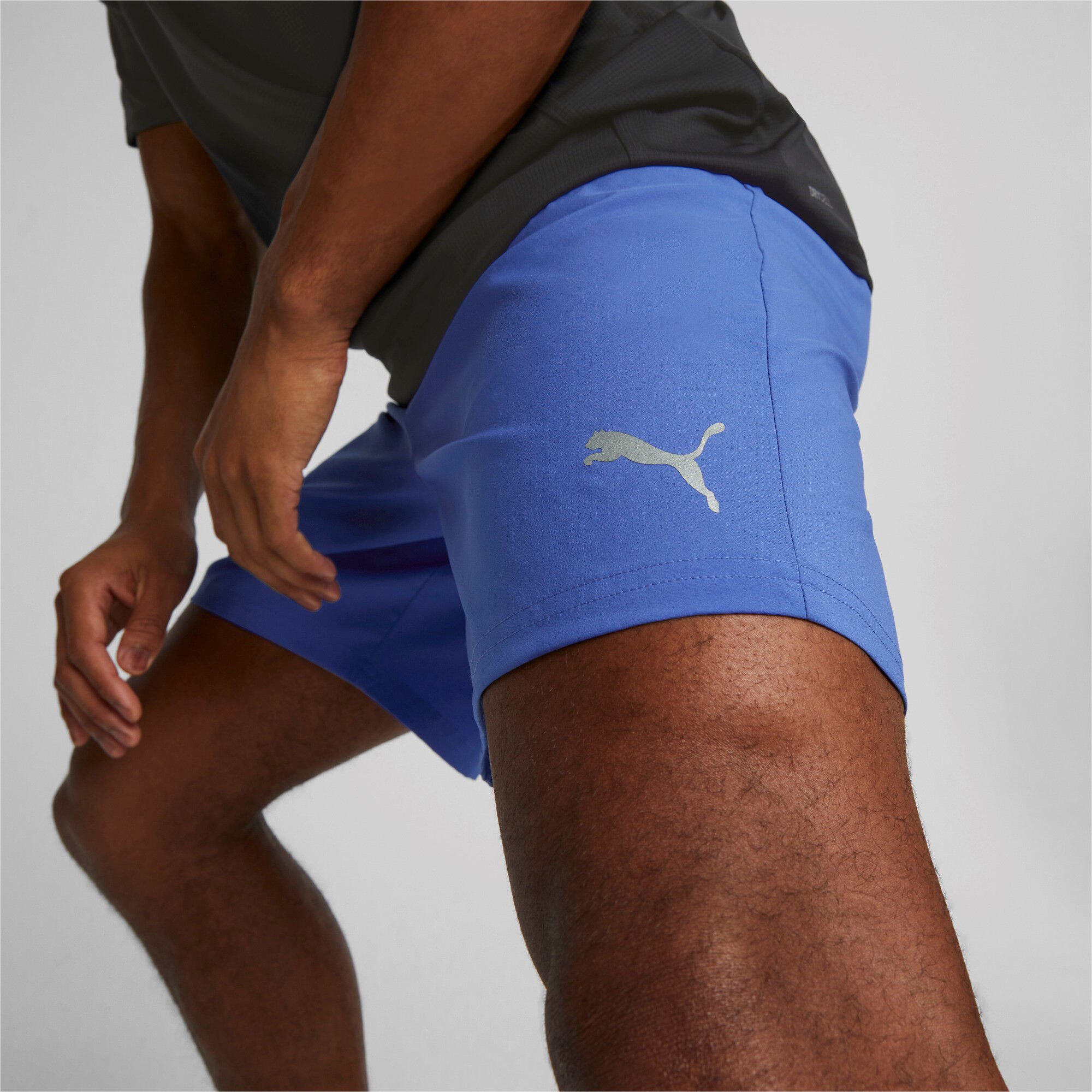 Run Favorite 2in1 Shorts Herren - Blau, Schwarz