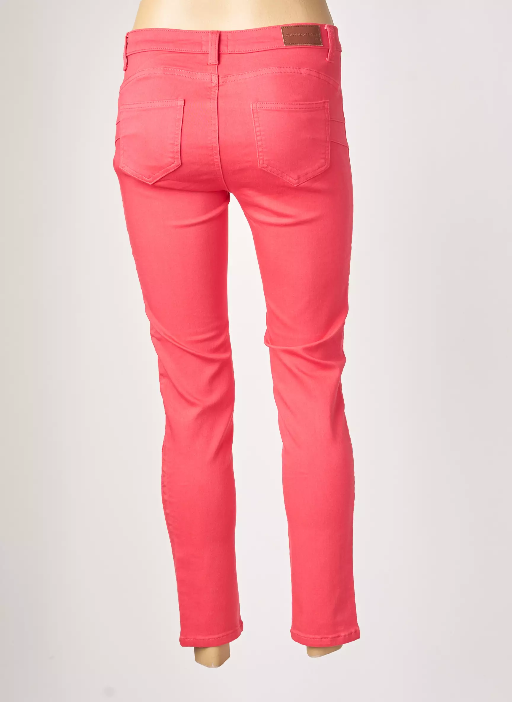 C Est Beau La Vie Pantalons Slim Femme couleur rouge