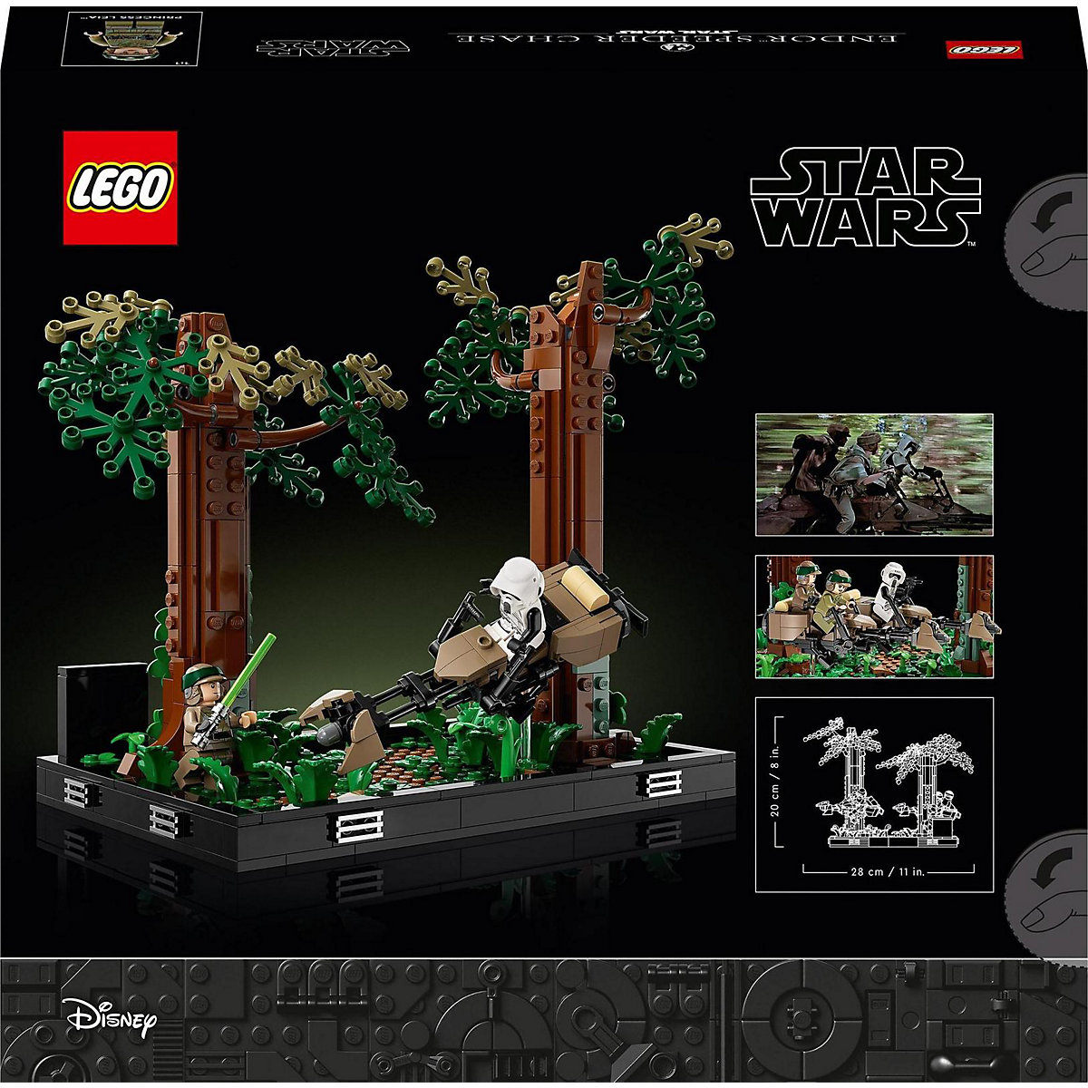LEGO® Star Wars 75353 Verfolgungsjagd auf Endor – Diorama