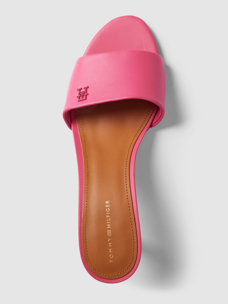 Sandaletten mit Label-Detail Modell 'ELEVATED' in pink