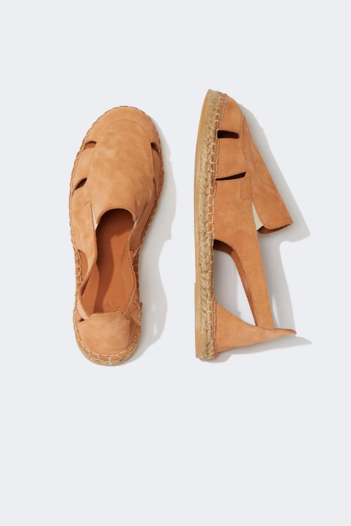 DeFacto  Damen-Espadrille zum Hineinschlüpfen aus Leder und Wildleder mit flacher Sohle Z3266az23sm