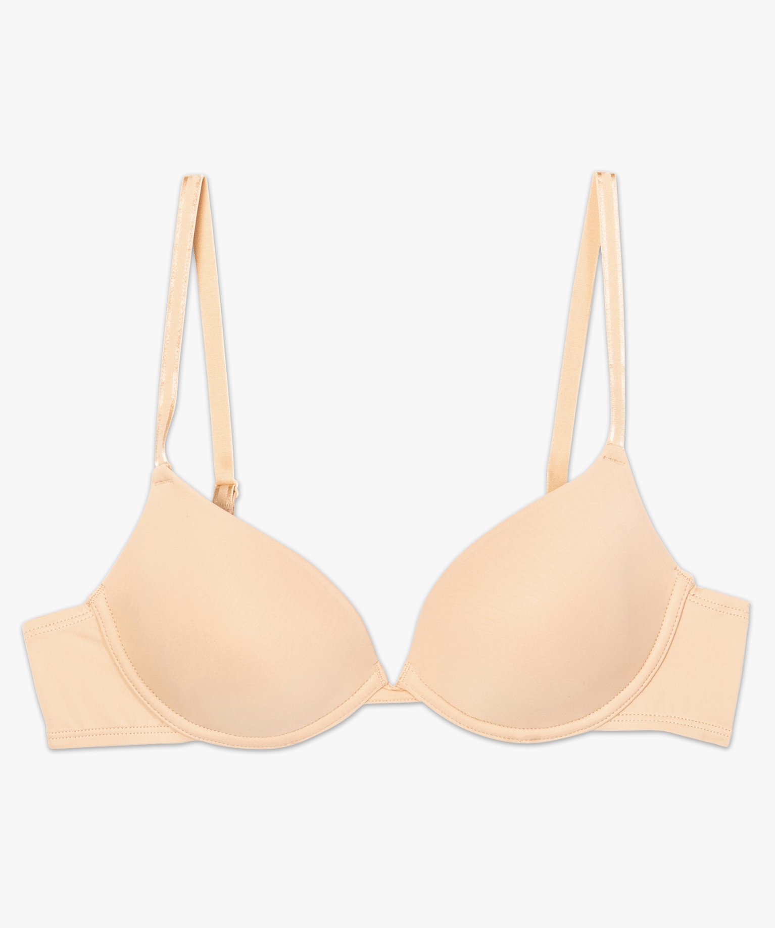 Soutien-gorge corbeille à armatures et bonnets coqués en m... beige | GEMO