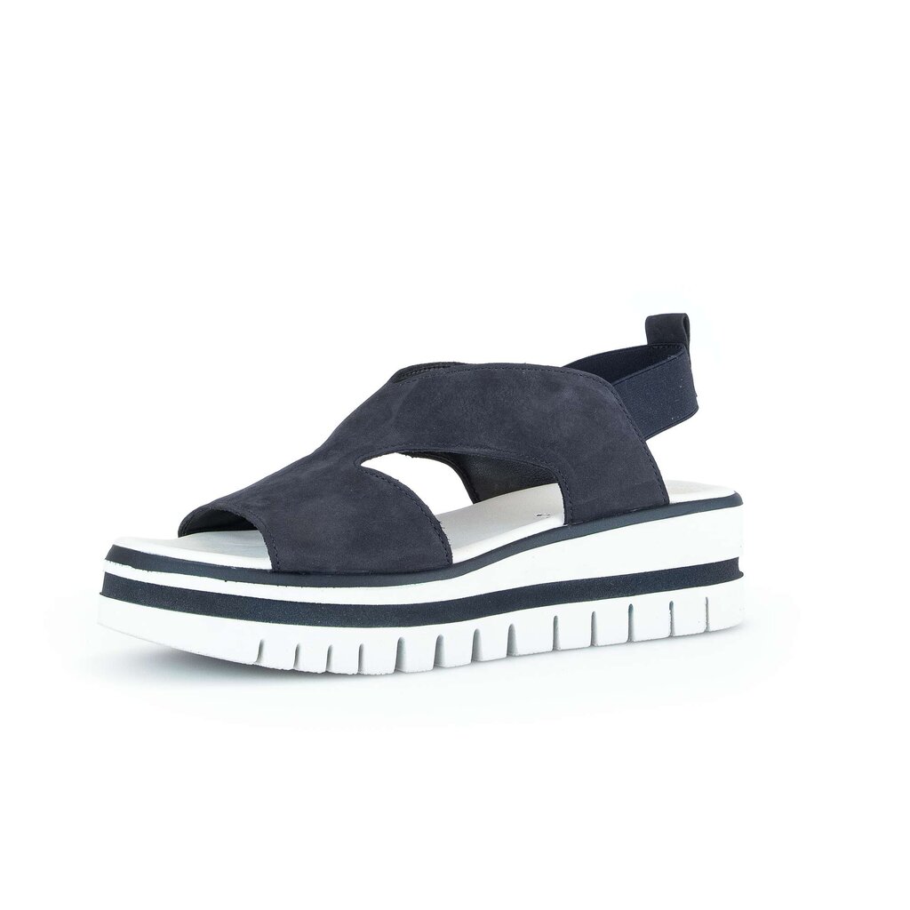 Gabor fashion Plateau Sandale blau