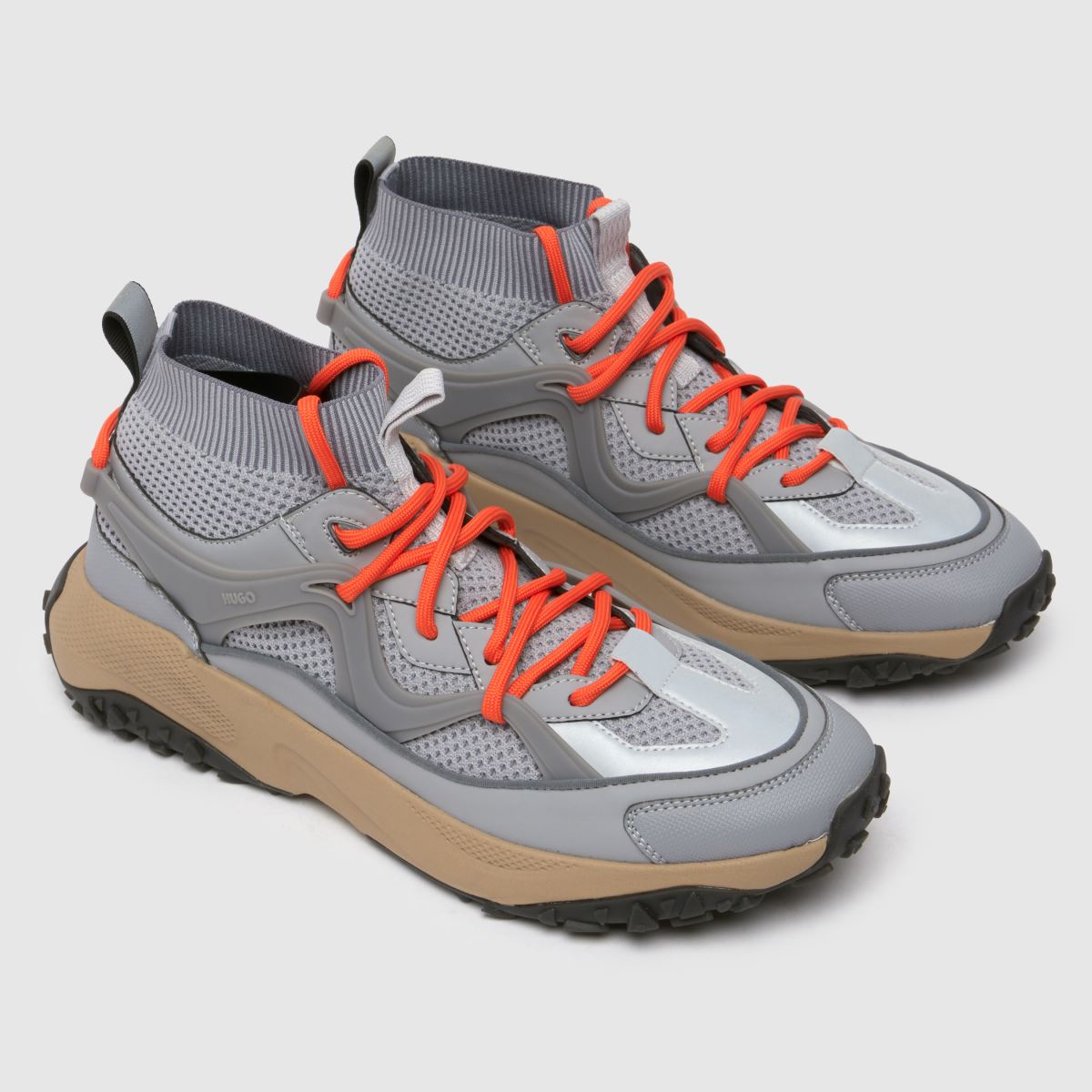 HUGO – GO1ST – Grå, flerfärgade sneakers