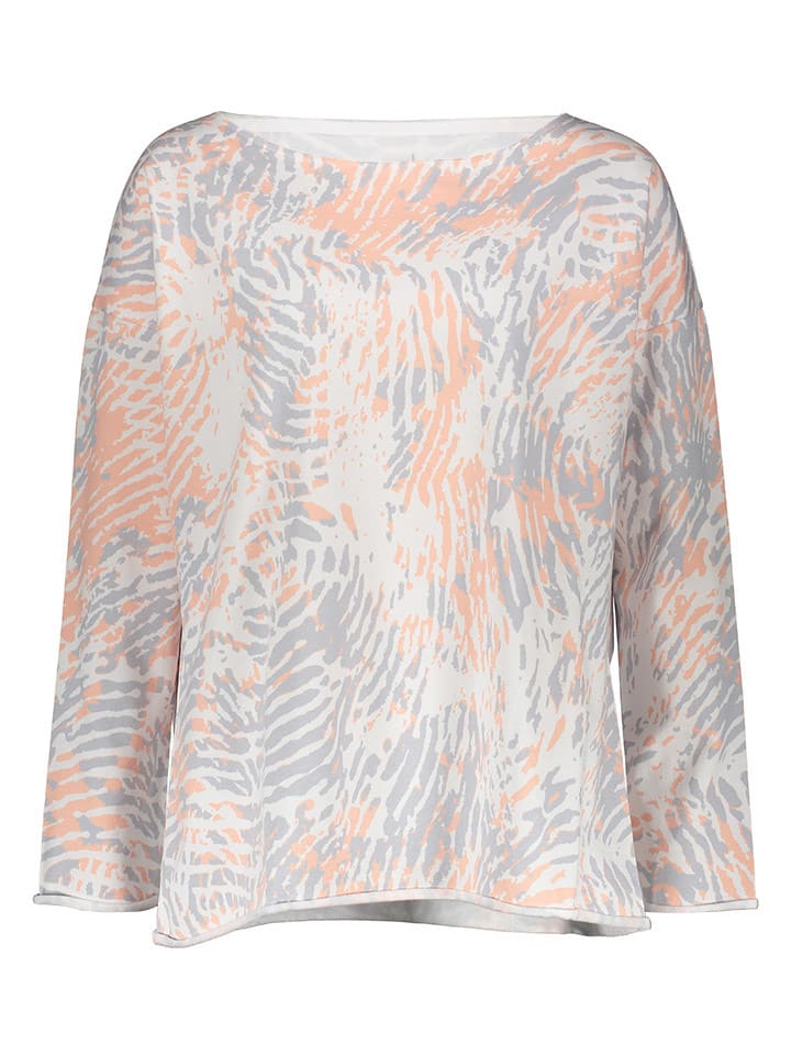 Juvia Sweatshirt in Grau/ Creme/ Orange günstig kaufen