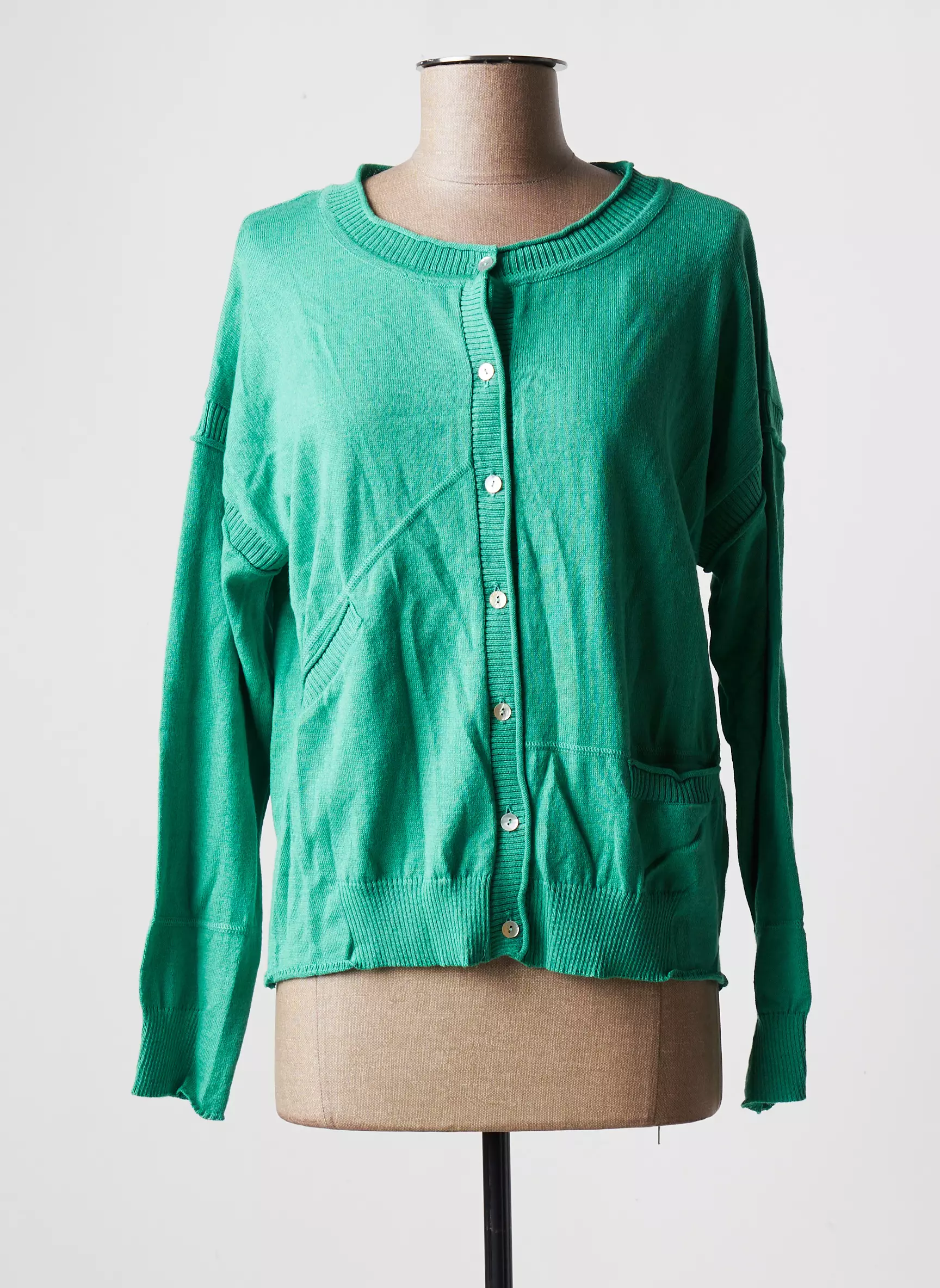 Le Petit Baigneur Cardigans Femme couleur vert