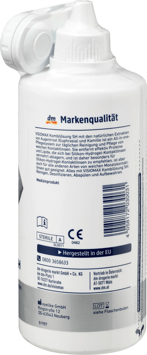 Kombilösung Silikon Hydrogel mit Augentrost und Kamille, 360 ml