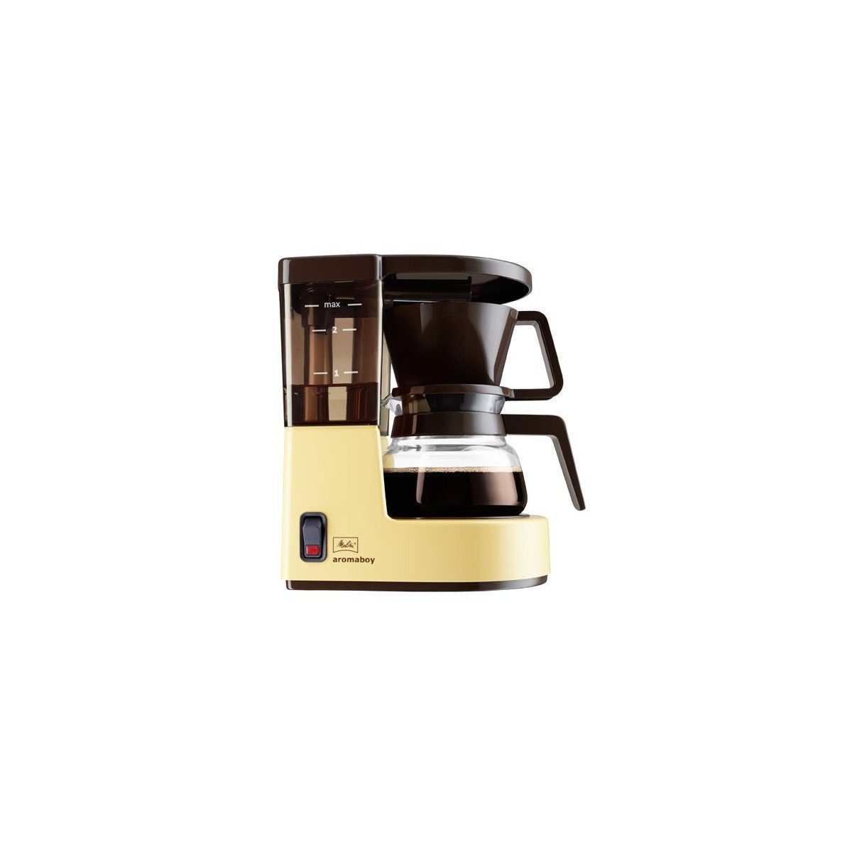 Melitta Filterkaffeemaschine Aromaboy 1015 kompakt retro 1-2 Tassen, Papierfilter 1x4
