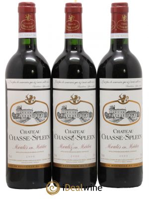 Château Chasse Spleen  2000 - Lot de 3 Bouteilles