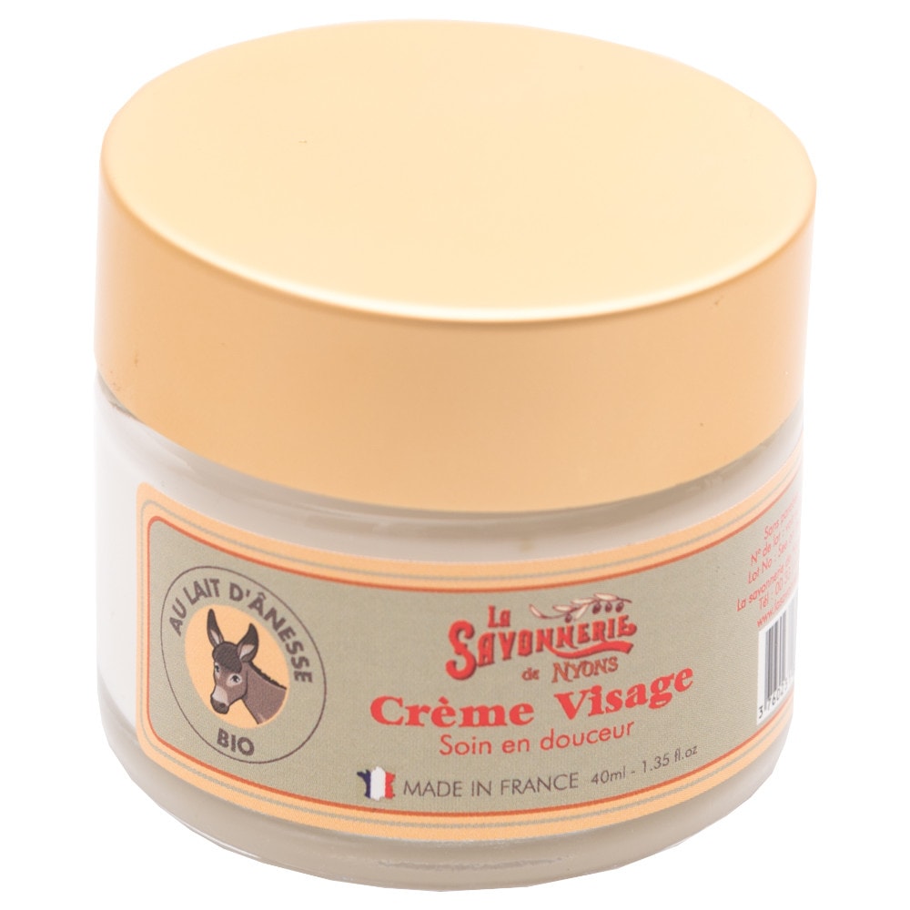 La savonnerie de nyons Crème Visage au Lait d'Ânesse BIO 40ml Crème visage
