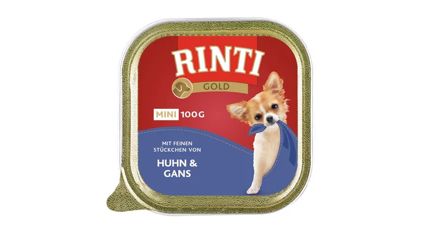 RINTI Hundenassfutter Gold Mini Huhn & Gans 100 g