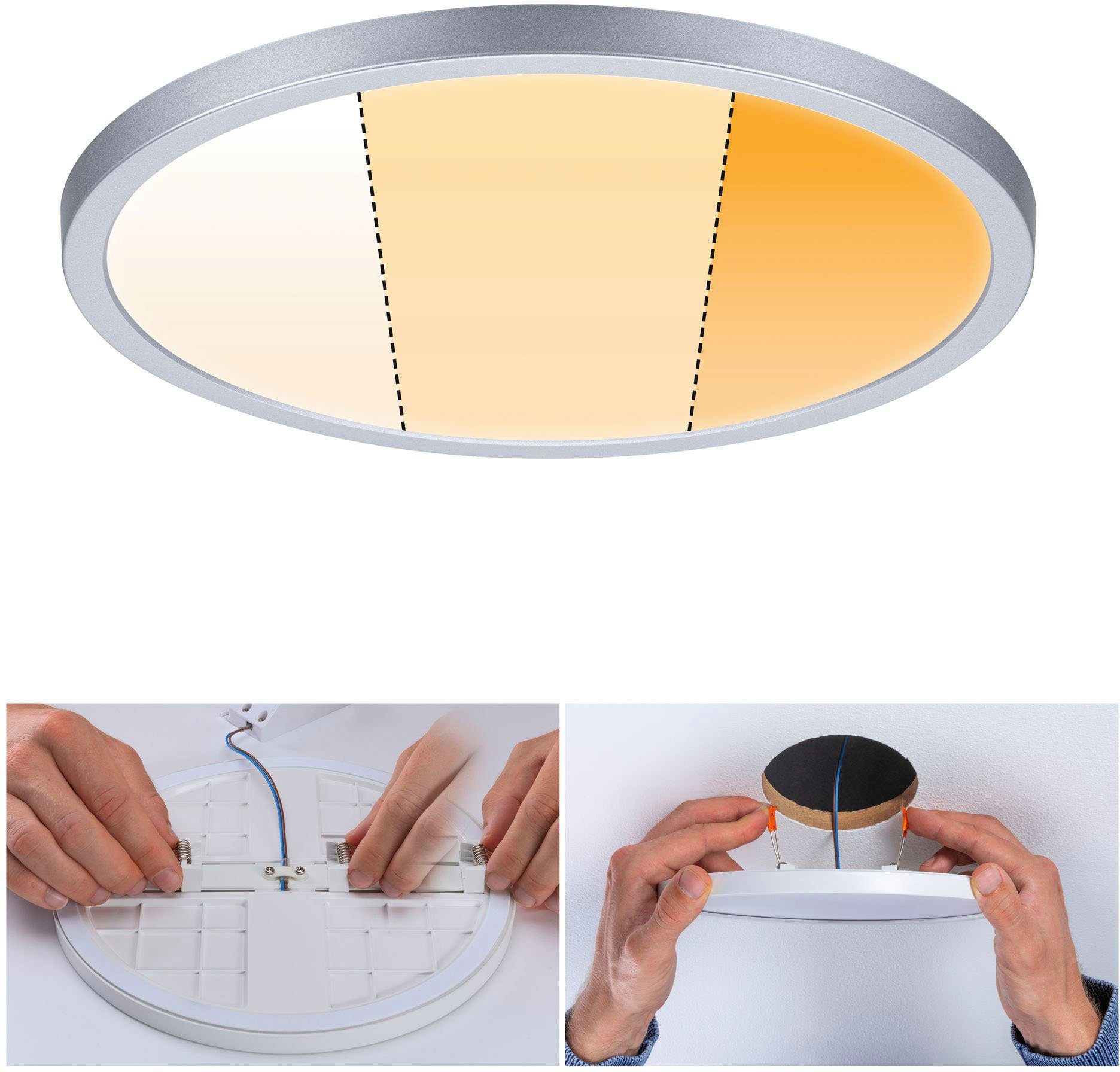 Paulmann LED Einbauleuchte Areo, Memoryfunktion, LED fest integriert, Warmweiß, LED-Modul, WarmDim-Stepschaltung