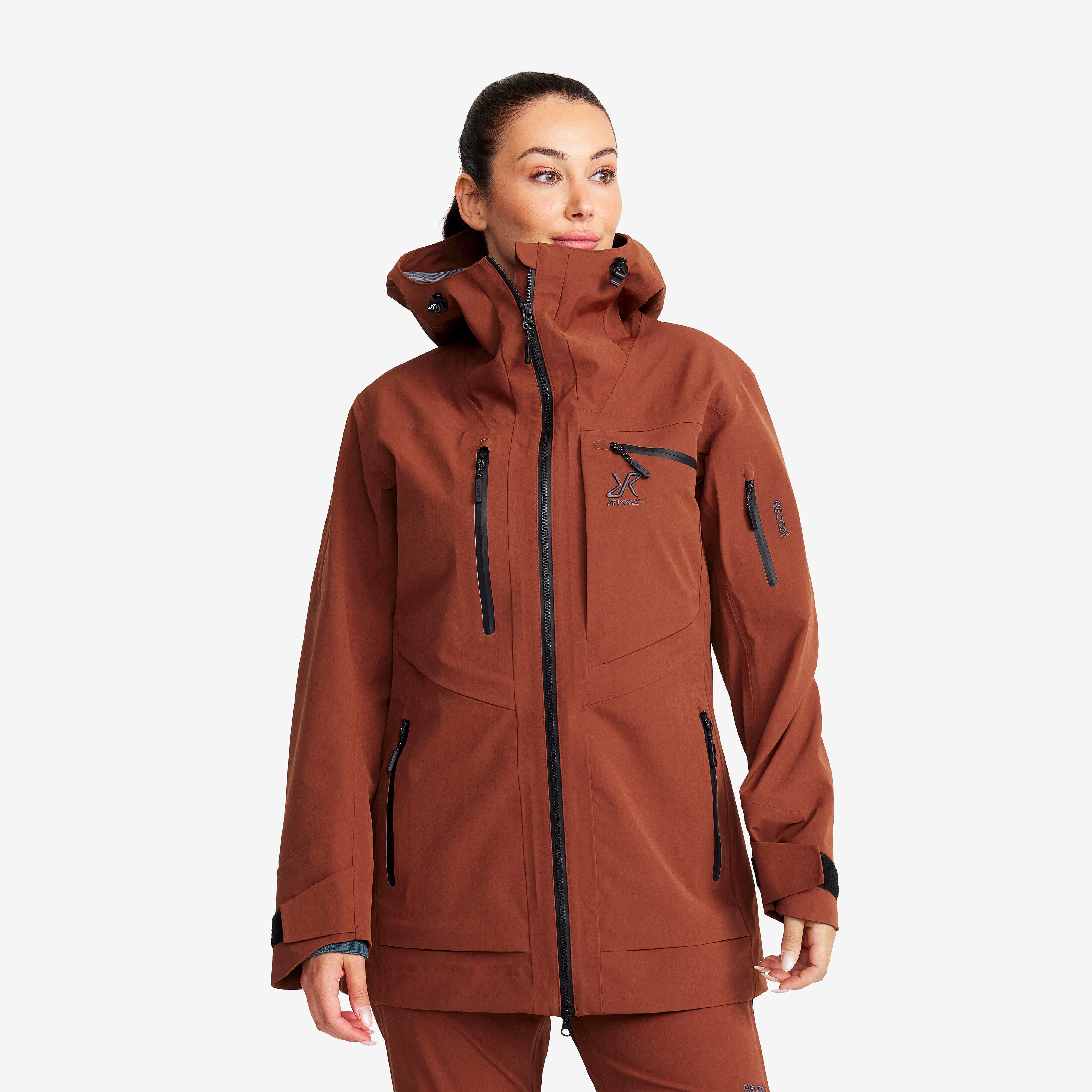 Cyclone Long 3L Jacket Femme Smoked Paprika