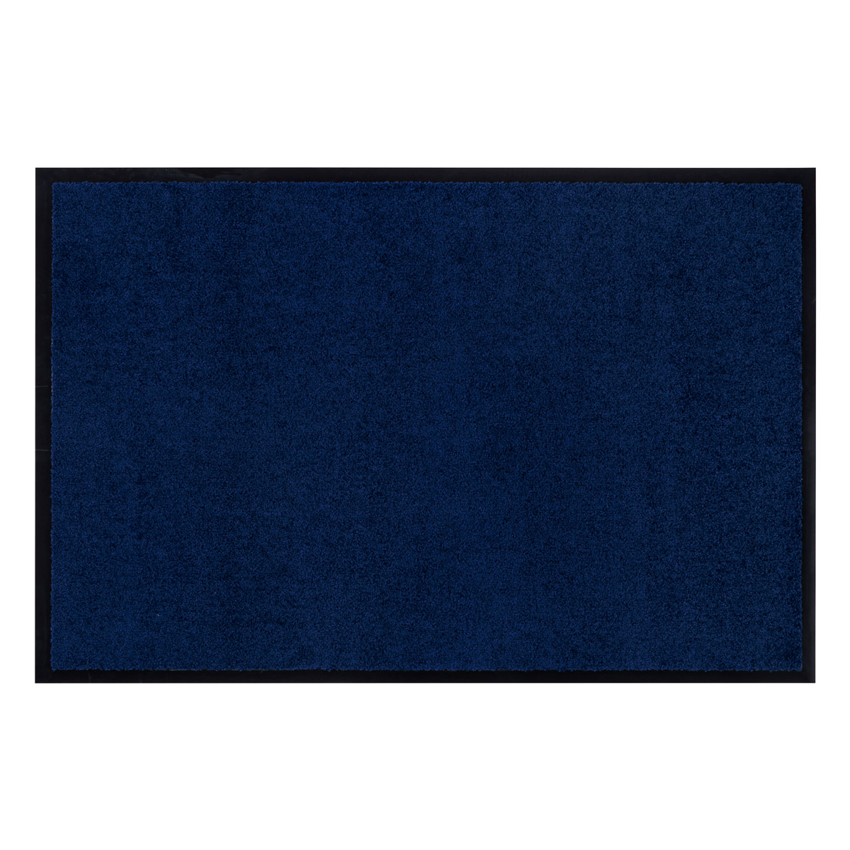 HOMCOM Fußmatte waschbar Gummiumrandung Dunkelblau 180 x 120 x 0,5 cm