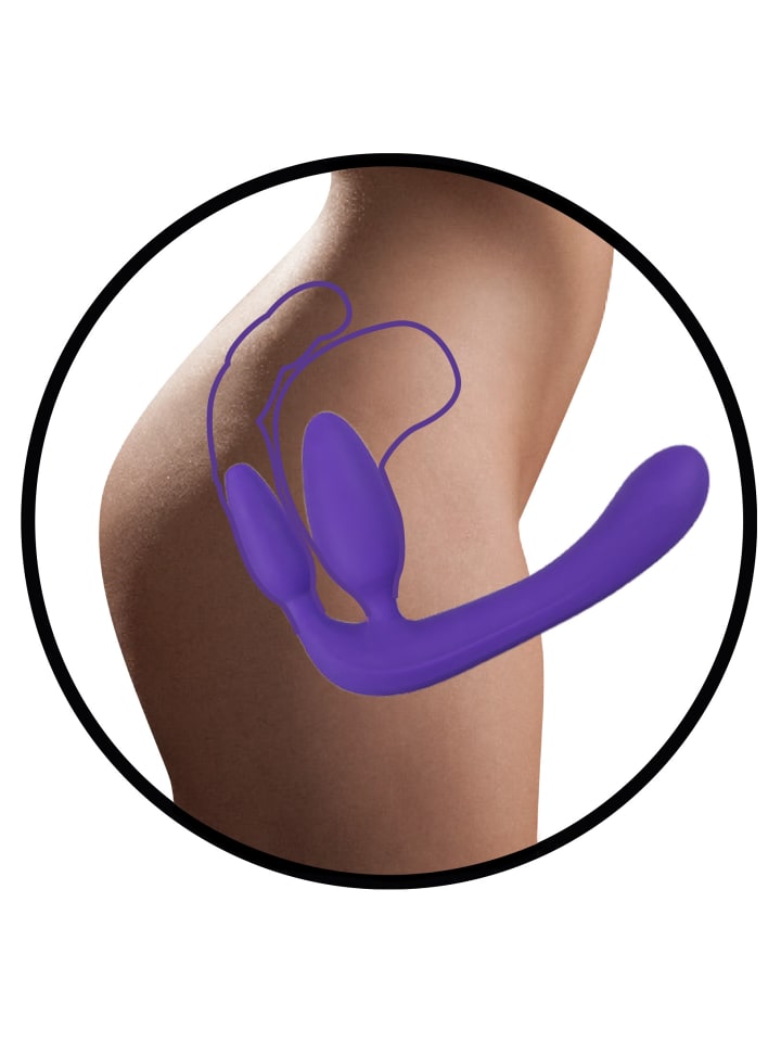 You2Toys Dildo Strapless Strap-On Triple Teaser in lila günstig kaufen 20 cm