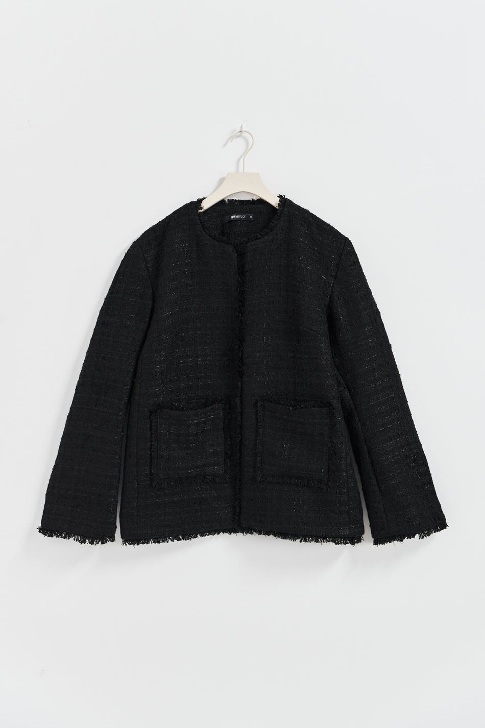 Tweed long jacket