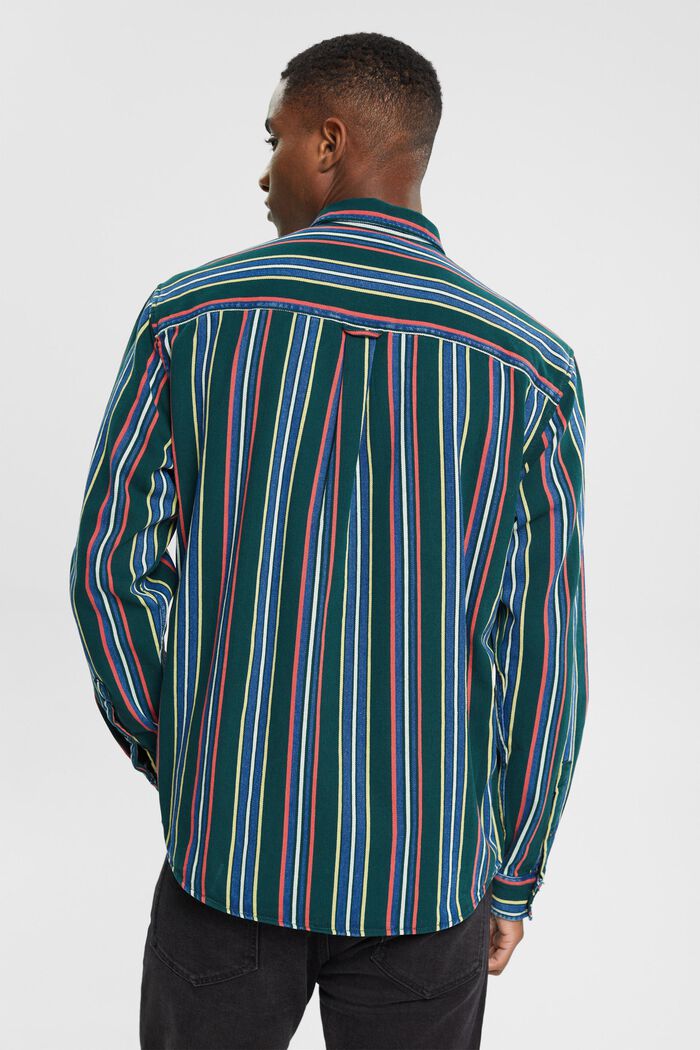 Button-Down-Hemd mit mehrfarbigen Streifen
