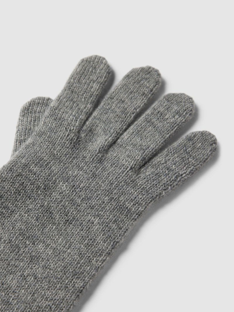 Handschuhe aus Kaschmir in mittelgrau