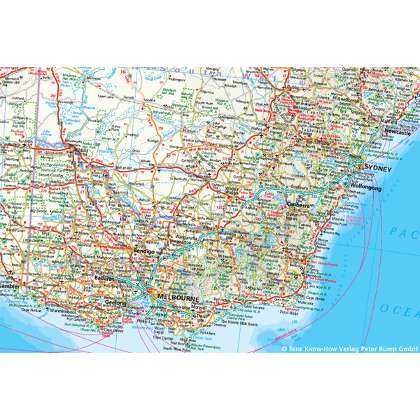 RKH WMP AUSTRALIEN 1:4000.000 - Straßenkarte