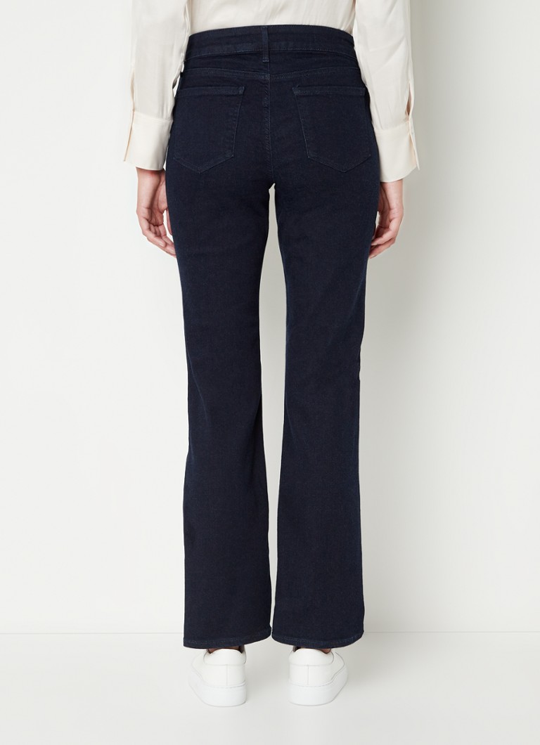 NYDJ Marilyn mid waist straight leg jeans with dark wash