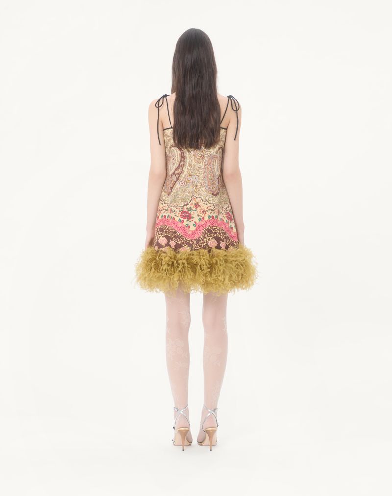 Kort silkekjole Shappe Voyage Imaginaire Paisley