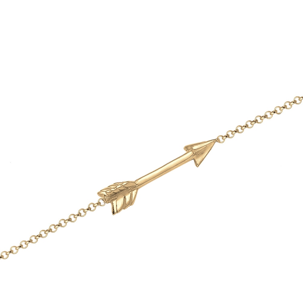 Elli Elli Bracelet Erbskette Pfeil Boho Look Festival Cool 925 Silber Bracelet